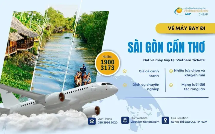 Tổng Hợp Giá Vé Và Thông Tin Chuyến Bay Tp.hcm Đi Cần Thơ Mới Nhất
