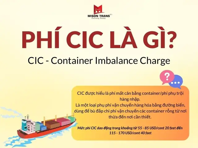Phí Cic Là Gì? Giải Thích Chi Tiết Về Phụ Phí Mất Cân Bằng Container Trong Xuất Nhập Khẩu