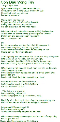 Lời Bài Hát “còn Đâu Vòng Tay” – Lý Giải Ý Nghĩa, Lời Dịch & Cách Hát