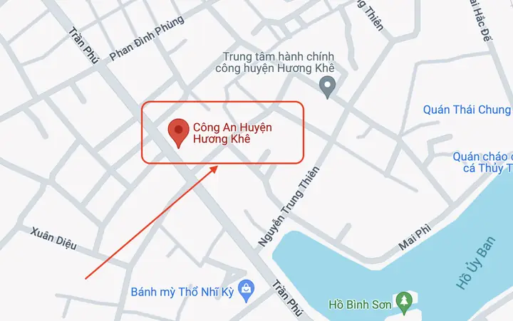 Thông Tin Liên Hệ, Địa Chỉ Công An Huyện Hương Khê, Hà Tĩnh