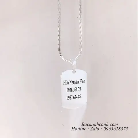 Mua Dây Chuyền Dogtag Bạc 925: Hướng Dẫn Chọn, Khắc Tên & Giá Tốt Nhất Mua Dây Chuyền Dogtag Bạc 925: Hướng Dẫn Chọn, Khắc Tên & Giá Tốt Nhất