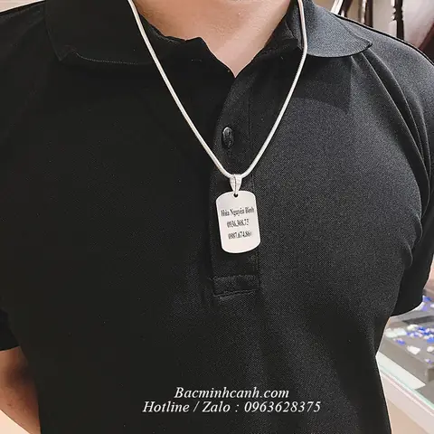 Mua Dây Chuyền Dogtag Bạc 925: Hướng Dẫn Chọn, Khắc Tên & Giá Tốt Nhất Mua Dây Chuyền Dogtag Bạc 925: Hướng Dẫn Chọn, Khắc Tên & Giá Tốt Nhất