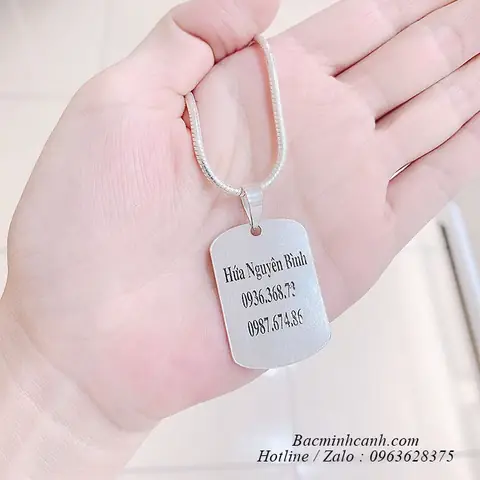 Mua Dây Chuyền Dogtag Bạc 925: Hướng Dẫn Chọn, Khắc Tên & Giá Tốt Nhất Mua Dây Chuyền Dogtag Bạc 925: Hướng Dẫn Chọn, Khắc Tên & Giá Tốt Nhất