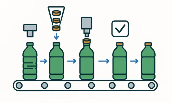 Hướng Dẫn Chọn Mua Và Cấu Tạo Dây Chuyền Đóng Nắp Chai Cho Nhà Máy Sản Xuất Hướng Dẫn Chọn Mua Và Cấu Tạo Dây Chuyền Đóng Nắp Chai Cho Nhà Máy Sản Xuất