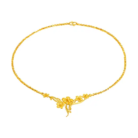 Dây Chuyền Hoa Mai 24k