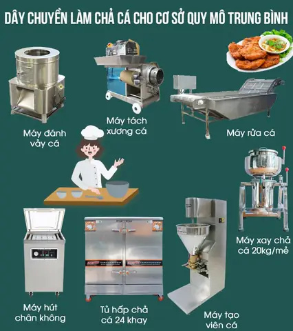 Dây Chuyền Làm Chả Cá: Máy Móc Cần Có Và Quy Trình Sản Xuất Chi Tiết Dây Chuyền Làm Chả Cá: Máy Móc Cần Có Và Quy Trình Sản Xuất Chi Tiết
