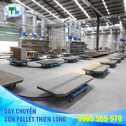 Dây Chuyền Sơn Pallet Là Gì? Cách Hoạt Động, Thành Phần Và Lợi Ích Cho Xưởng Sản Xuất