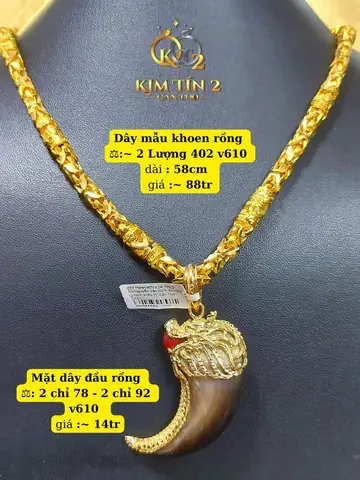 Dây Chuyền Vàng Đầu Rồng Dây Chuyền Vàng Đầu Rồng