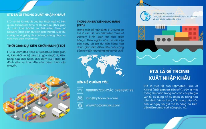 Etd Là Gì? Ý Nghĩa Và Cách Phân Biệt Etd Với Eta Trong Logistics Etd Là Gì? Ý Nghĩa Và Cách Phân Biệt Etd Với Eta Trong Logistics