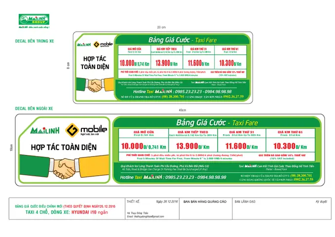 Giá Cước Taxi Mai Linh 2026: Bảng Giá Chi Tiết, Cách Tính & Lưu Ý Khi Đặt Xe Giá Cước Taxi Mai Linh 2026: Bảng Giá Chi Tiết, Cách Tính & Lưu Ý Khi Đặt Xe
