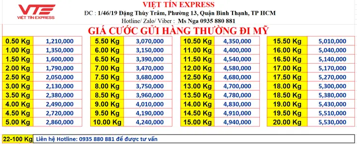 Bảng Giá Gửi Hàng Đi Mỹ Cập Nhật Mới Nhất: Cước Phí Và Lưu Ý Quan Trọng Bảng Giá Gửi Hàng Đi Mỹ Cập Nhật Mới Nhất: Cước Phí Và Lưu Ý Quan Trọng