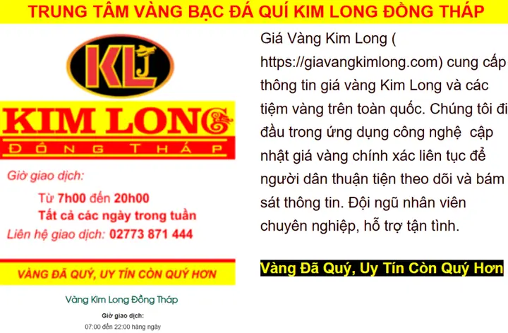 Bảng Giá Vàng Doanh Nghiệp Tư Nhân Kim Long Cầu Xáng Mới Nhất Hôm Nay Bảng Giá Vàng Doanh Nghiệp Tư Nhân Kim Long Cầu Xáng Mới Nhất Hôm Nay