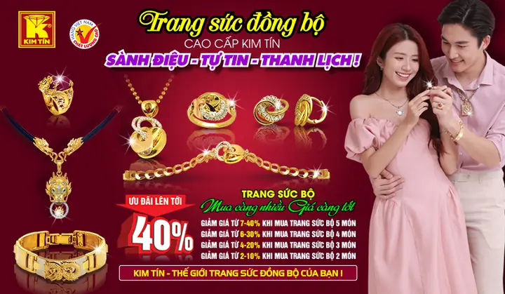 Bảng Giá Vàng Kim Tín Hôm Nay: Cập Nhật Trang Sức Vàng Bạc Mới Nhất