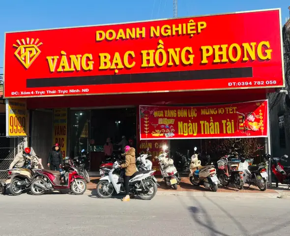 Bảng Giá Vàng Tiệm Vàng Bạc Hồng Phong Hôm Nay Mới Nhất