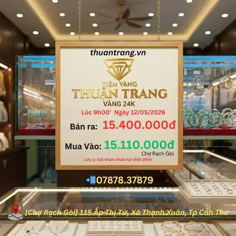 Bảng Giá Vàng Tại Tiệm Vàng Thuận Thành Cập Nhật Hôm Nay