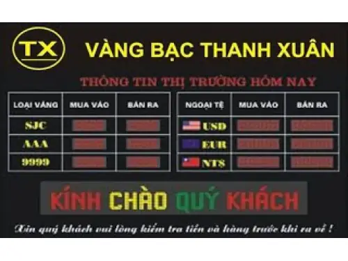 Bảng Giá Vàng Vàng Bạc Thanh Xuân Hôm Nay: Cập Nhật Thông Tin Mới Nhất Bảng Giá Vàng Vàng Bạc Thanh Xuân Hôm Nay: Cập Nhật Thông Tin Mới Nhất