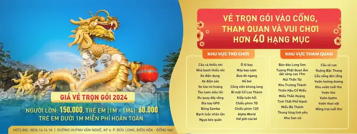 Bảng Giá Vé Khu Du Lịch Bửu Long Mới Nhất 2026: Trọn Gói Vui Chơi Tham Quan