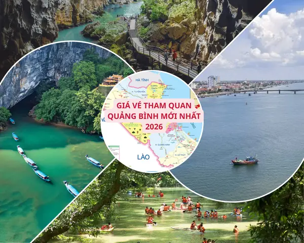 Bảng Giá Vé Tham Quan Quảng Bình 2026: Chi Tiết Các Điểm Du Lịch, Giá Thuyền & Miễn Phí Trẻ Em Bảng Giá Vé Tham Quan Quảng Bình 2026: Chi Tiết Các Điểm Du Lịch, Giá Thuyền & Miễn Phí Trẻ Em