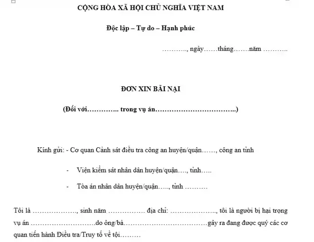 Giấy Bãi Nại Là Gì? Ý Nghĩa Và Hướng Dẫn Viết Đơn Bãi Nại Trong Vụ Án Hình Sự Giấy Bãi Nại Là Gì? Ý Nghĩa Và Hướng Dẫn Viết Đơn Bãi Nại Trong Vụ Án Hình Sự