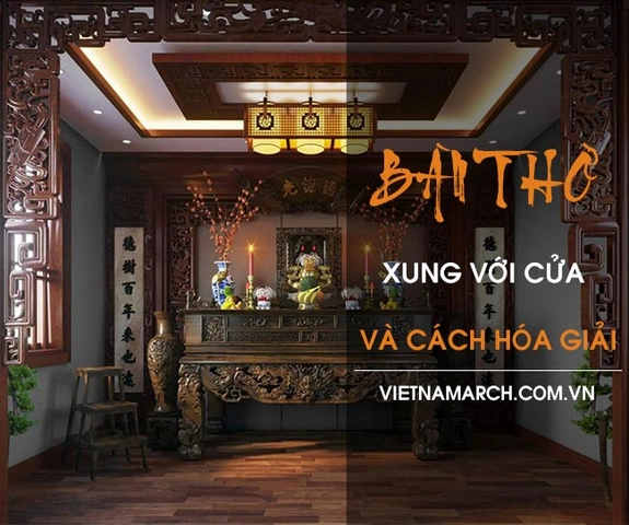Hình Ảnh Bàn Thờ Xung Với Cửa: Nguyên Nhân, Hệ Lụy & Cách Hóa Giải Chuẩn Phong Thủy Dành Cho Gia Chủ