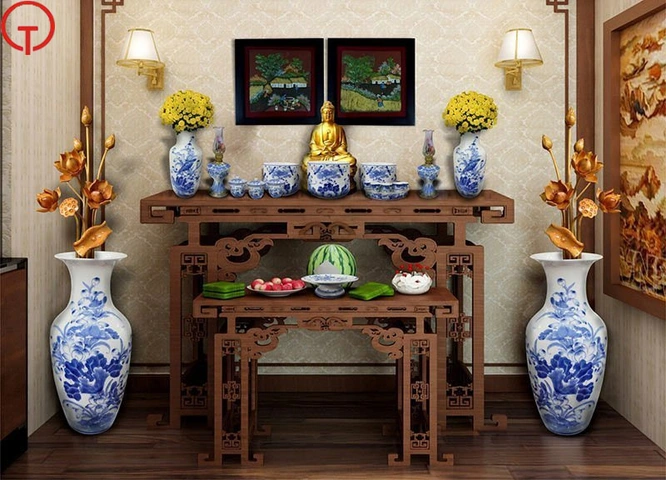 Hình Ảnh Bàn Thờ Xung Với Cửa: Nguyên Nhân, Hệ Lụy & Cách Hóa Giải Chuẩn Phong Thủy Dành Cho Gia Chủ