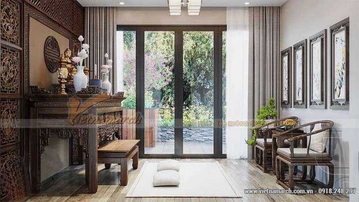 Hình Ảnh Bàn Thờ Xung Với Cửa: Nguyên Nhân, Hệ Lụy & Cách Hóa Giải Chuẩn Phong Thủy Dành Cho Gia Chủ