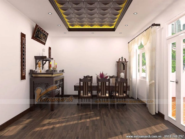 Hình Ảnh Bàn Thờ Xung Với Cửa: Nguyên Nhân, Hệ Lụy & Cách Hóa Giải Chuẩn Phong Thủy Dành Cho Gia Chủ