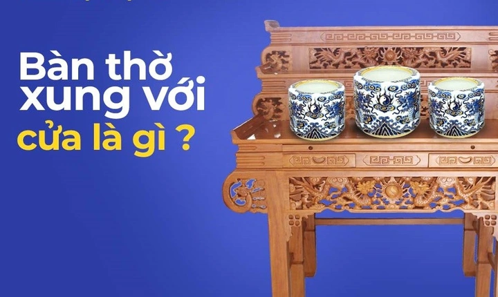 Hình Ảnh Bàn Thờ Xung Với Cửa: Nguyên Nhân, Hệ Lụy & Cách Hóa Giải Chuẩn Phong Thủy Dành Cho Gia Chủ