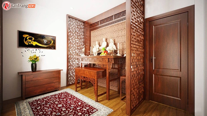 Hình Ảnh Bàn Thờ Xung Với Cửa: Nguyên Nhân, Hệ Lụy & Cách Hóa Giải Chuẩn Phong Thủy Dành Cho Gia Chủ