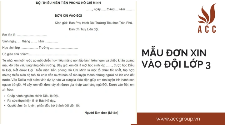 Hình Ảnh Mẫu Đơn Xin Vào Đội Thường Xuyên Dùng – Hướng Dẫn Chi Tiết Cho Học Sinh Lớp 3