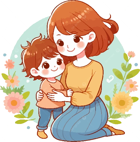 Tải Ngay Hình Ảnh Mẹ & Con Hoạt Hình Đủ Định Dạng Png/vector Miễn Phí – Dành Cho Nhà Thiết Kế & Blogger