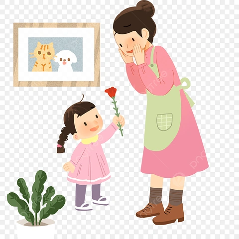 Tải Ngay Hình Ảnh Mẹ & Con Hoạt Hình Đủ Định Dạng Png/vector Miễn Phí – Dành Cho Nhà Thiết Kế & Blogger