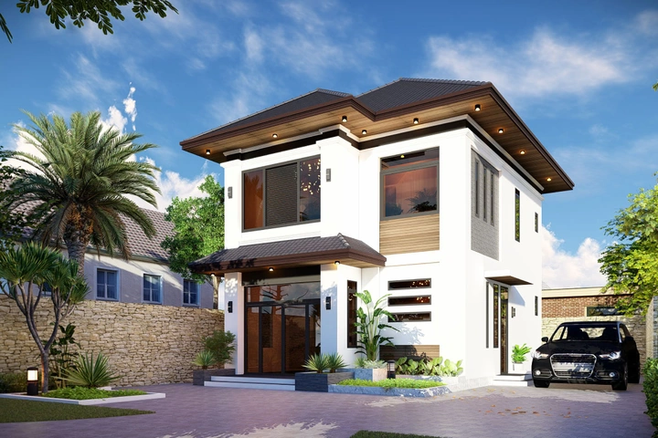 30+ Hình Ảnh Nhà Vuông 2 Tầng Đẹp: Bộ Sưu Tập Mẫu Thiết Kế Hiện Đại Dành Cho Chủ Nhà Năm 2026