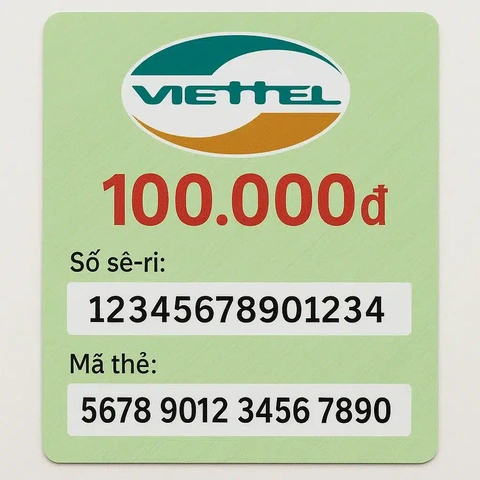 Tải Ngay Hình Ảnh Thẻ Cào Viettel 100k Chất Lượng Cao - Bộ Sưu Tập Đầy Đủ Nhất Tải Ngay Hình Ảnh Thẻ Cào Viettel 100k Chất Lượng Cao - Bộ Sưu Tập Đầy Đủ Nhất