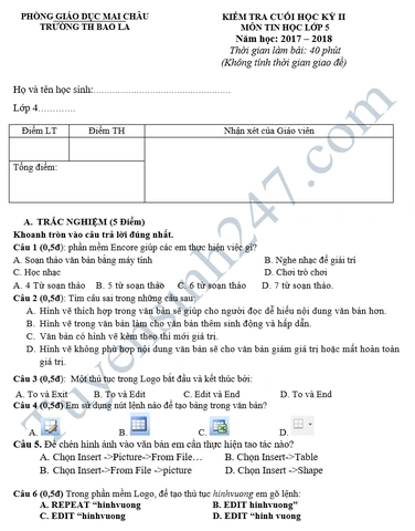Hướng Dẫn Chèn Và Định Dạng Hình Ảnh Trong Tin Học Lớp 5: Bài Tập & Thực Hành Hướng Dẫn Chèn Và Định Dạng Hình Ảnh Trong Tin Học Lớp 5: Bài Tập & Thực Hành