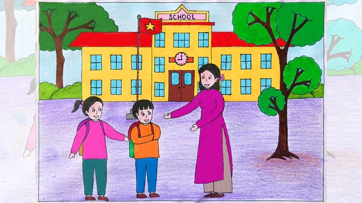 Hướng Dẫn Vẽ Tranh Về Mái Trường: 50+ Ý Tưởng, Mẫu Vẽ Đẹp Và Cách Vẽ Đơn Giản Cho Học Sinh Hướng Dẫn Vẽ Tranh Về Mái Trường: 50+ Ý Tưởng, Mẫu Vẽ Đẹp Và Cách Vẽ Đơn Giản Cho Học Sinh