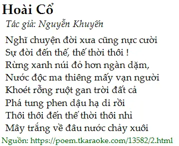 Bài Thơ Hoài Cổ Của Nguyễn Khuyến: Nguyên Tác Và Ý Nghĩa Lịch Sử Bài Thơ Hoài Cổ Của Nguyễn Khuyến: Nguyên Tác Và Ý Nghĩa Lịch Sử