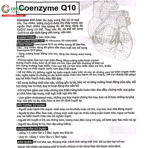Hướng Dẫn Sử Dụng Coenzyme Q10 An Toàn Và Hiệu Quả Cho Người Mới Bắt Đầu Hướng Dẫn Sử Dụng Coenzyme Q10 An Toàn Và Hiệu Quả Cho Người Mới Bắt Đầu