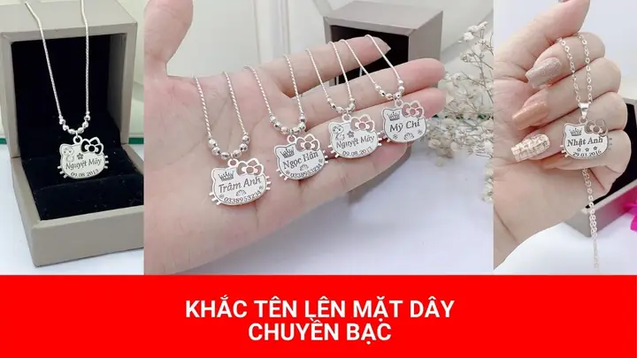 Khắc Tên Lên Mặt Dây Chuyền Khắc Tên Lên Mặt Dây Chuyền
