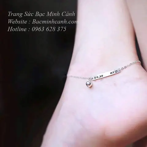 Mua Lắc Chân Khắc Chữ: Hướng Dẫn Chọn Mẫu, Đặt Thiết Kế & Nơi Mua Uy Tín