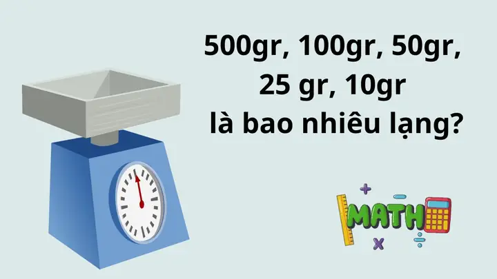 Lạng Bằng Bao Nhiêu Gam, Kg? Quy Đổi Đơn Vị Khối Lượng Chuẩn Xác Nhất