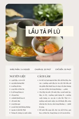 Tả Pí Lù Là Gì? Định Nghĩa, Nguồn Gốc Và Cách Chế Biến Lẩu Tả Pí Lù