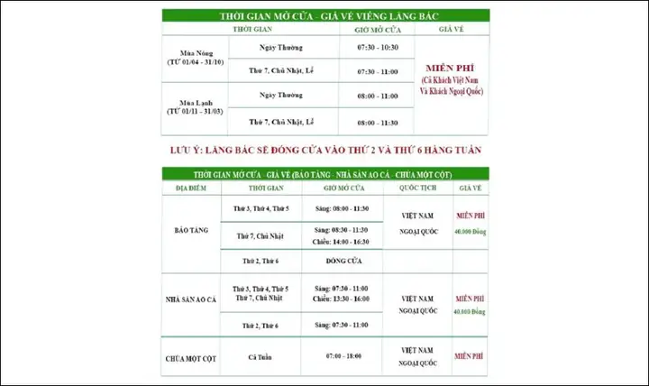 Lịch Mở Cửa Lăng Bác Hồ 2026‑2026: Ngày, Giờ Và Lưu Ý Khi Thăm