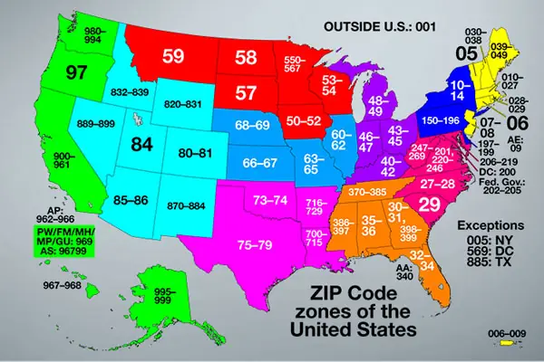 Mã Zip United States: Bảng Tra Cứu Mã Bưu Chính Mỹ Đầy Đủ Và Chuẩn Xác Mã Zip United States: Bảng Tra Cứu Mã Bưu Chính Mỹ Đầy Đủ Và Chuẩn Xác