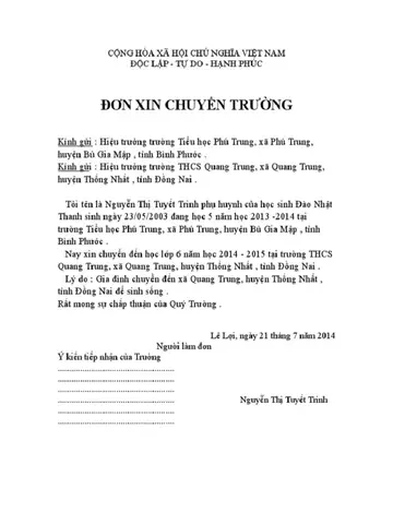 Mẫu Đơn Xin Chuyển Trường Chuẩn Nhất 2026 Cho Học Sinh Các Cấp Mẫu Đơn Xin Chuyển Trường Chuẩn Nhất 2026 Cho Học Sinh Các Cấp