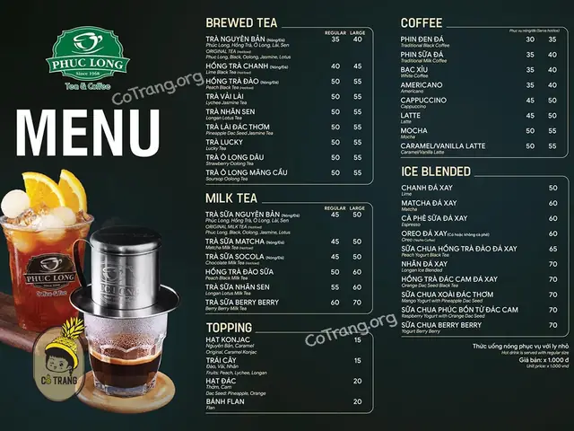 Menu Phúc Long Đà Nẵng: Cập Nhật Danh Sách Thức Uống Và Bảng Giá Mới Nhất Menu Phúc Long Đà Nẵng: Cập Nhật Danh Sách Thức Uống Và Bảng Giá Mới Nhất
