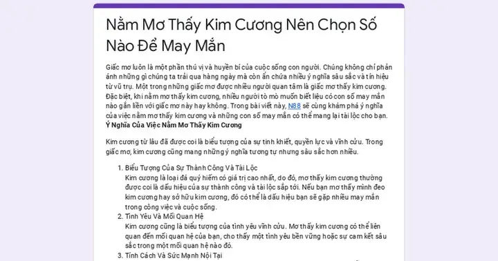 Nằm Mơ Thấy Hột Xoàn: Các Con Số May Mắn Và Ý Nghĩa Giải Mã Nằm Mơ Thấy Hột Xoàn: Các Con Số May Mắn Và Ý Nghĩa Giải Mã
