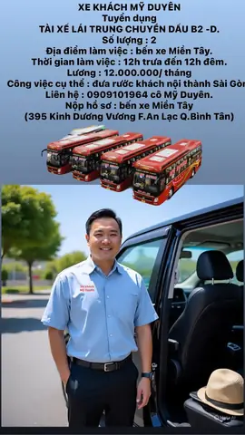 Tổng Hợp Thông Tin Tuyển Dụng Nhà Xe: Vị Trí Lái Xe, Phụ Xe Và Nhân Viên Kinh Doanh Mới Nhất Tổng Hợp Thông Tin Tuyển Dụng Nhà Xe: Vị Trí Lái Xe, Phụ Xe Và Nhân Viên Kinh Doanh Mới Nhất