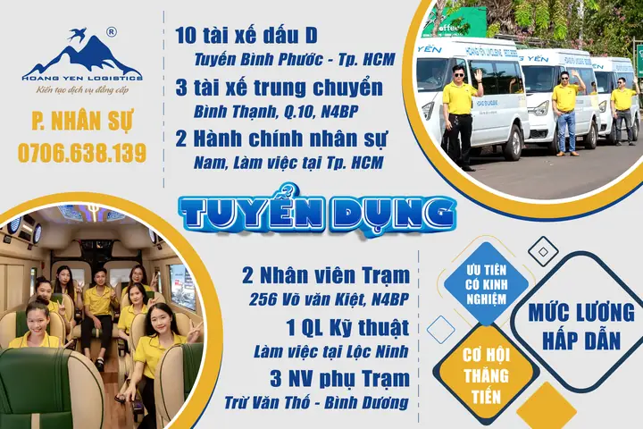 Tổng Hợp Thông Tin Tuyển Dụng Nhà Xe: Vị Trí Lái Xe, Phụ Xe Và Nhân Viên Kinh Doanh Mới Nhất Tổng Hợp Thông Tin Tuyển Dụng Nhà Xe: Vị Trí Lái Xe, Phụ Xe Và Nhân Viên Kinh Doanh Mới Nhất