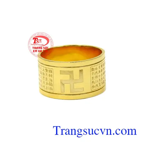 Nhẫn Bát Nhã Tâm Kinh Vàng 18k Tphcm Nhẫn Bát Nhã Tâm Kinh Vàng 18k Tphcm